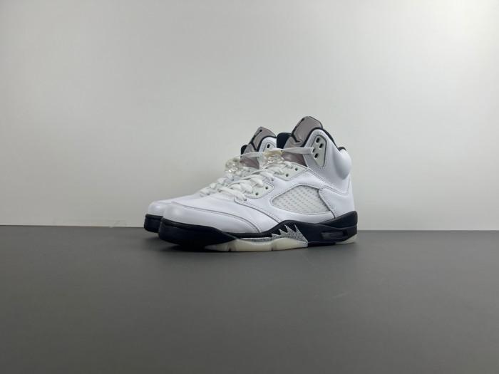air jordan air jordan 5 retro ''white black''  dd0587-110