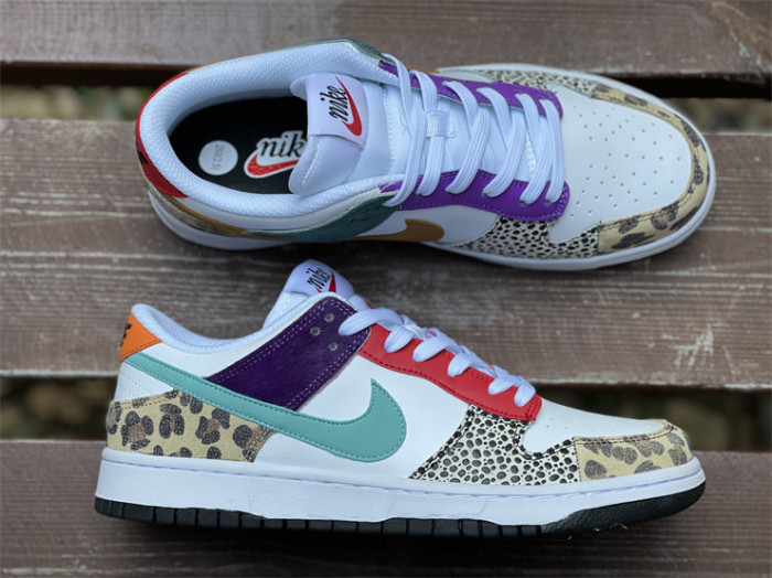nike dunk low safari mix  - dn3866-100