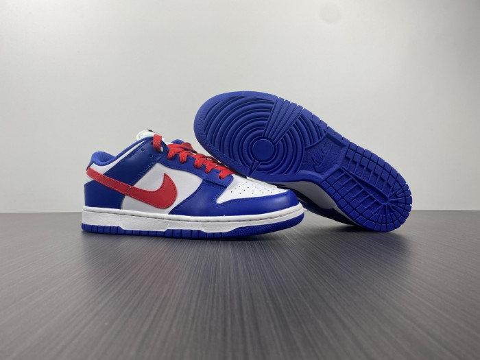 nike dunk low bright crimson game royal - cw1590-104
