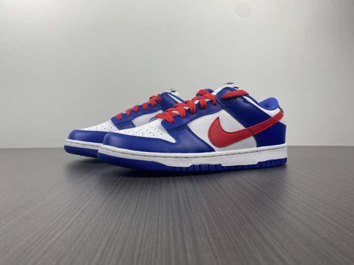 nike dunk low bright crimson game royal - cw1590-104