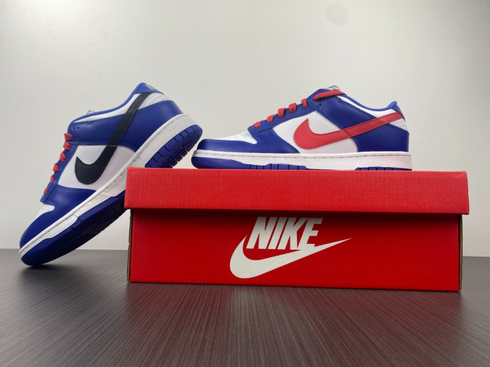 nike dunk low bright crimson game royal - cw1590-104