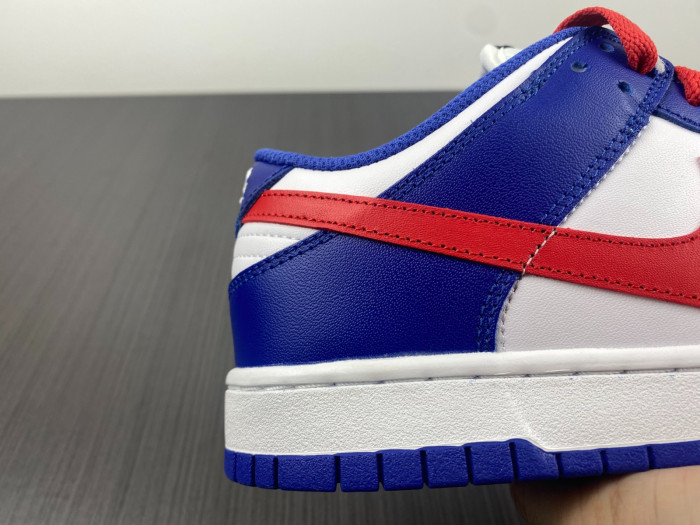 nike dunk low bright crimson game royal - cw1590-104