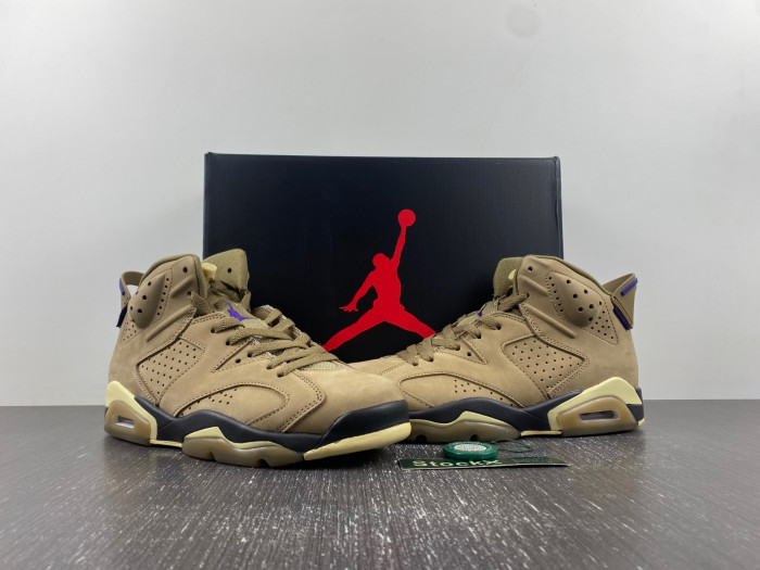 air jordan 6 gore-tex "brown kelp" fd1643-300