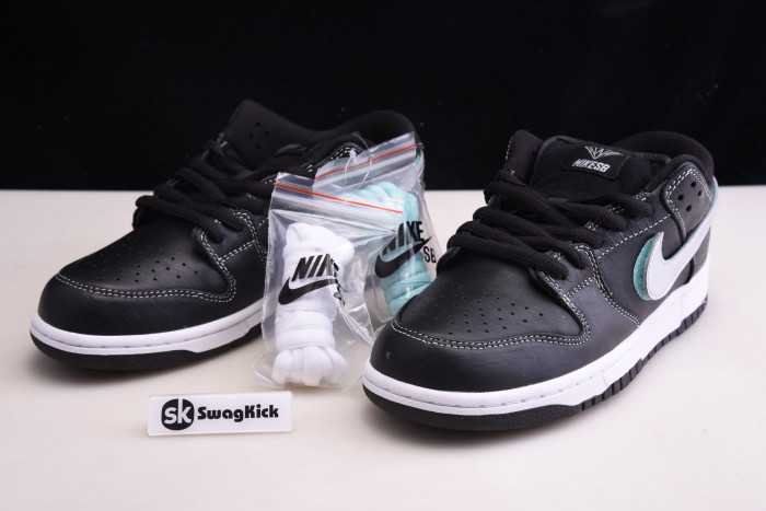 nike sb dunk low diamond S*pply co black diamond bv1310-001