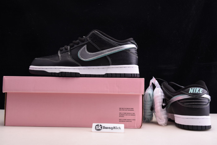nike sb dunk low diamond S*pply co black diamond bv1310-001