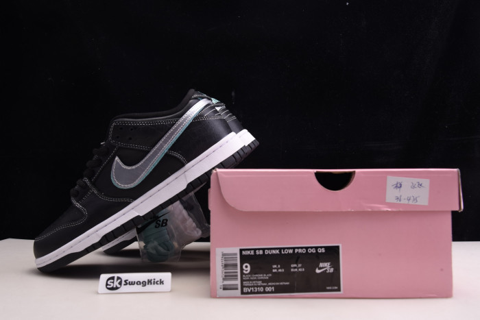 nike sb dunk low diamond S*pply co black diamond bv1310-001