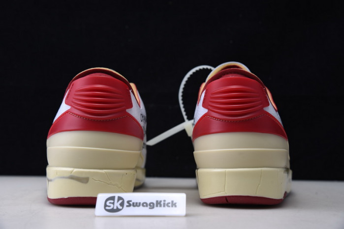 ofw x air jordan 2 low white red dj4375-106