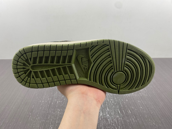 air jordan 1 low craft se “light olive” fd6819-300