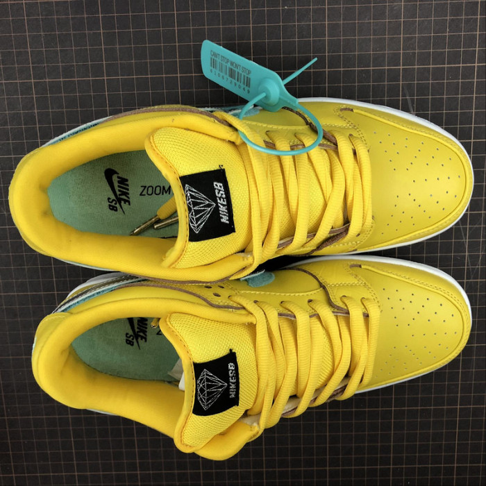 nike sb dunk low diamond S*pply co canary diamond (friends and family)  bv1310-700