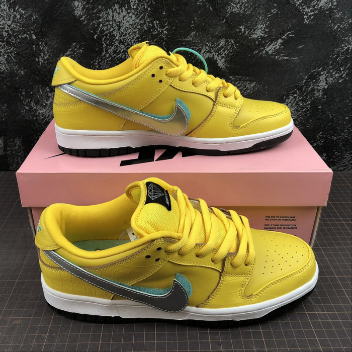 nike sb dunk low diamond S*pply co canary diamond (friends and family)  bv1310-700