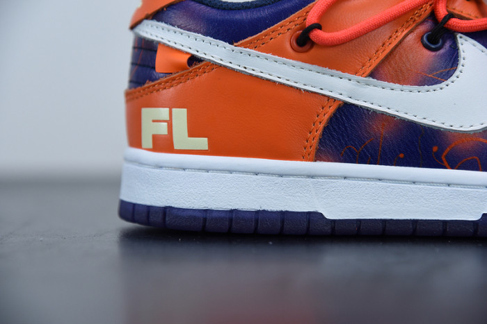 ofw x nike sb dunk low orange perple white  ct0856-801