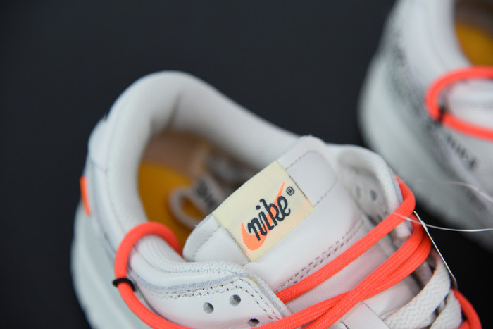 nike dunk low ofw white ct0856- 900