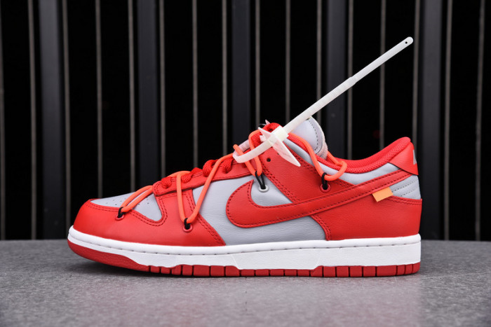 nike dunk low ofw university red  ct0856-600