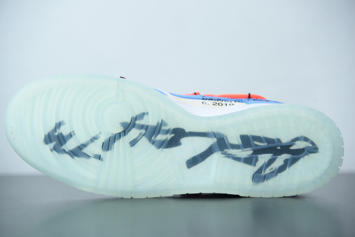 ofw x nike dunk low white blue ct0856-403