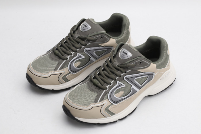 b30 sneaker olive mesh and cream