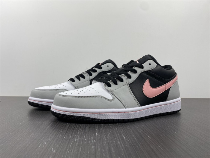jordan 1 low black grey pink - 553558-062
