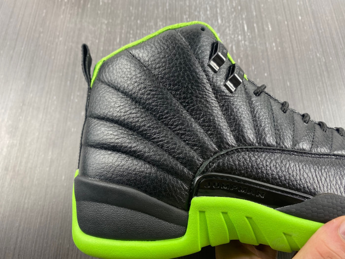 air jordan 12 black and green