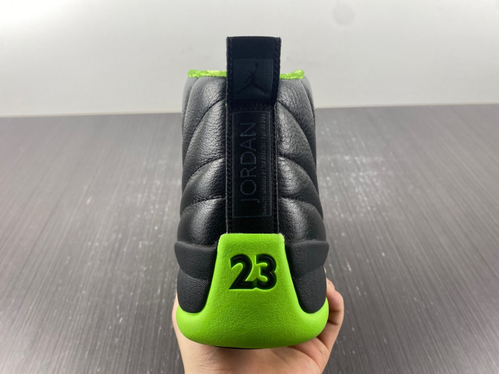 air jordan 12 black and green
