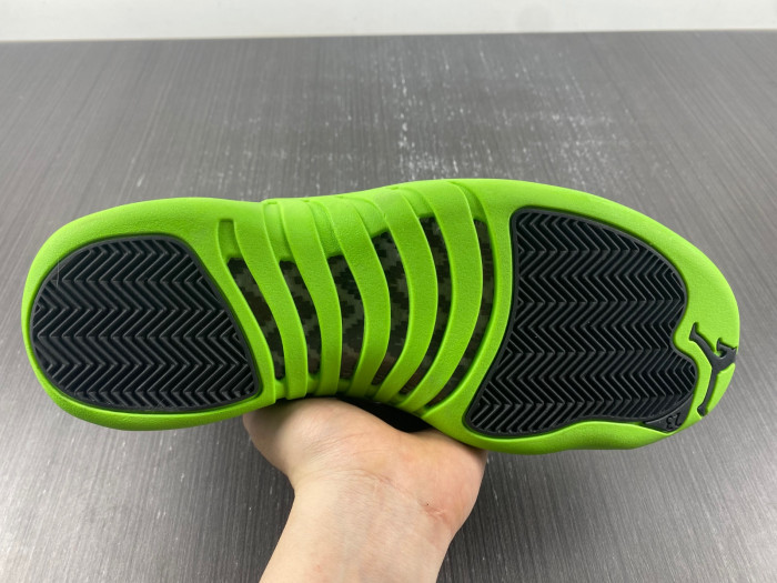 air jordan 12 black and green