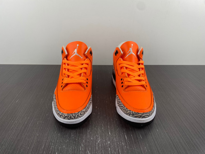 nike air jordan 3 retro orange white cement grey ct8532-801