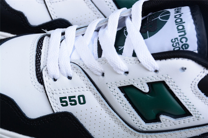 new balance 550 white green black - bb550le1