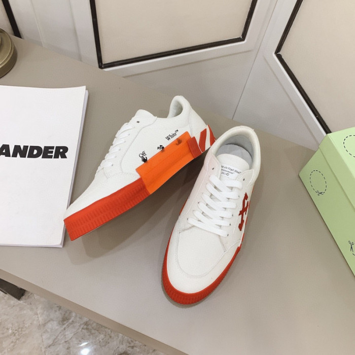 ofw calfskin vulcanized low sneakers