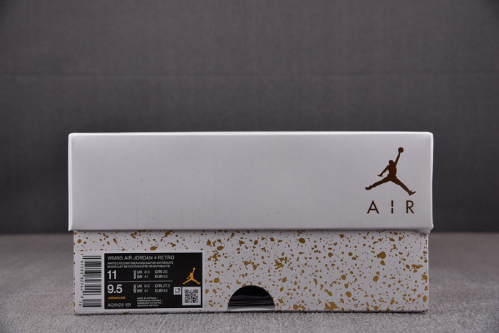 air jordan 4 wmns "vivid sulfur" aq9129-101