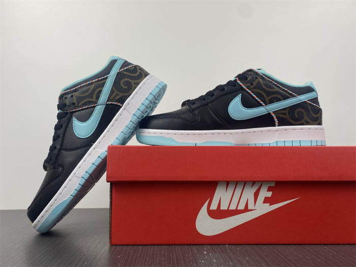 nike dunk low se barber shop black - dh7614-001
