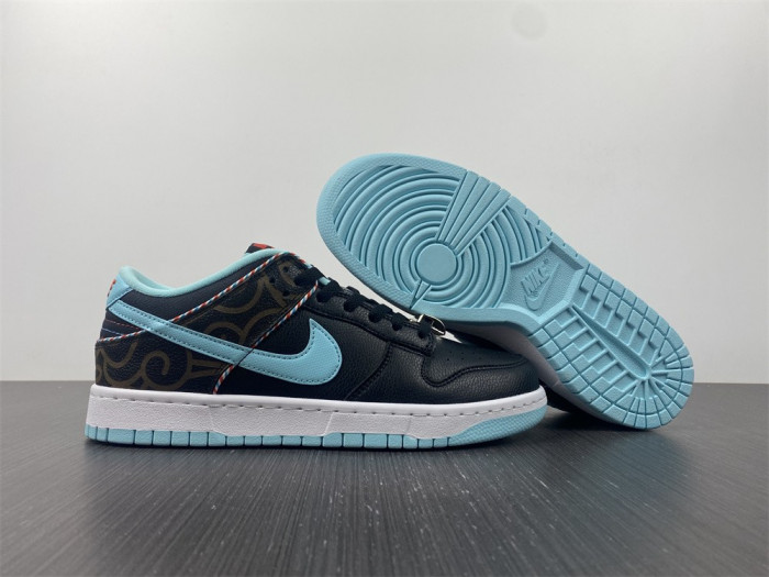 nike dunk low se barber shop black - dh7614-001