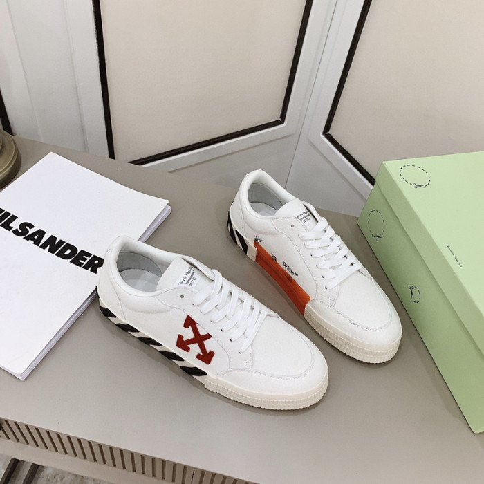 ofw calfskin vulcanized low sneakers