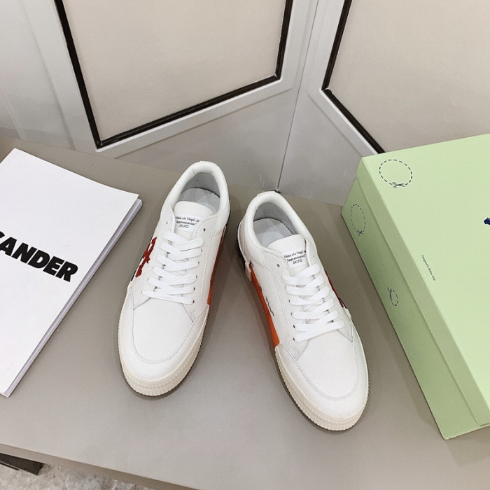ofw calfskin vulcanized low sneakers