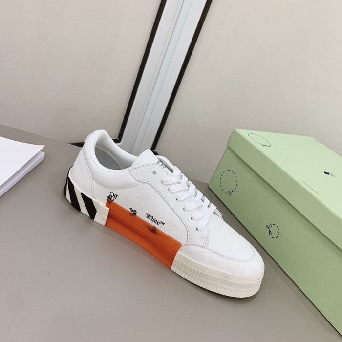 ofw calfskin vulcanized low sneakers