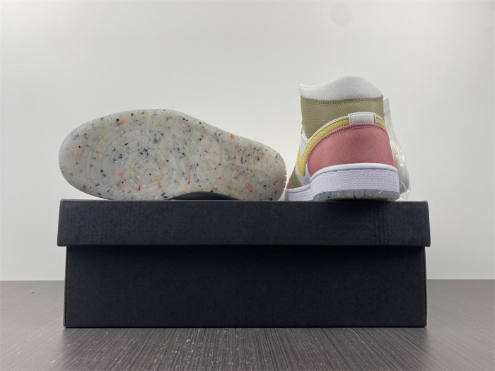 jordan 1 mid se pastel vivid green grind  - dj0338-100