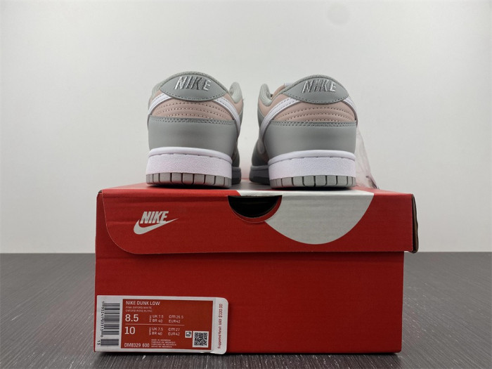 nike dunk low pink oxford (w) - dm8329-600