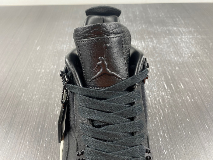 air jordan 4 retro premium "pinnacle" black/sail 819139-010