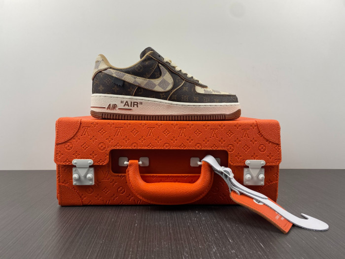 l0vt nike air force 1  with orange case 6a8pyl-001