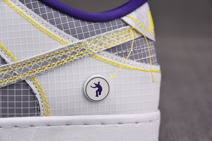 union nike dunk low purple gold dj9649-500