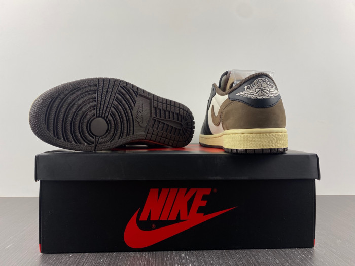 travis scott x air jordan 1 low dark mocha black cq4277-105