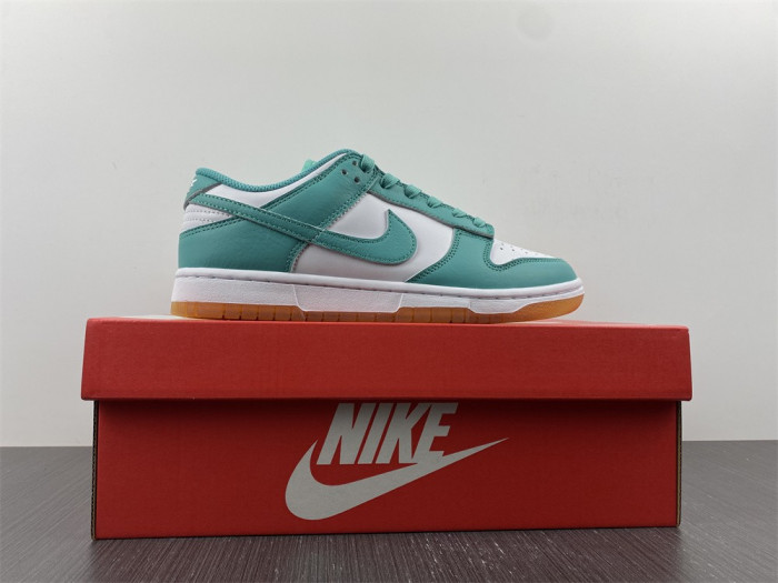 nike dunk low turquoise green orange dv2190-100