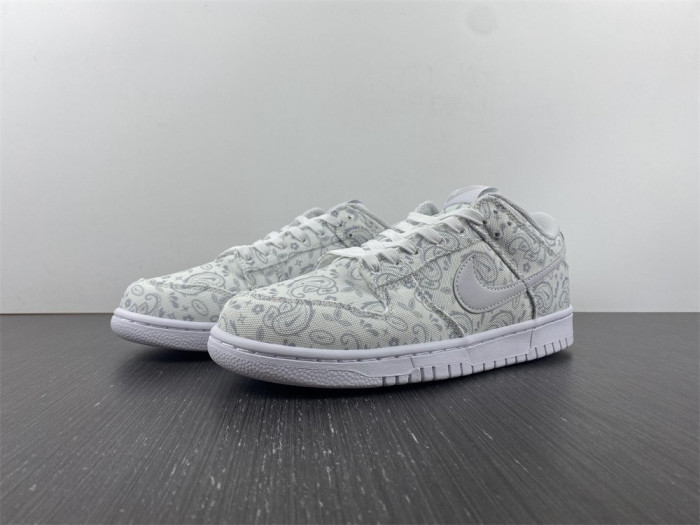 nike dunk low white paisley (w) - dj9955-100