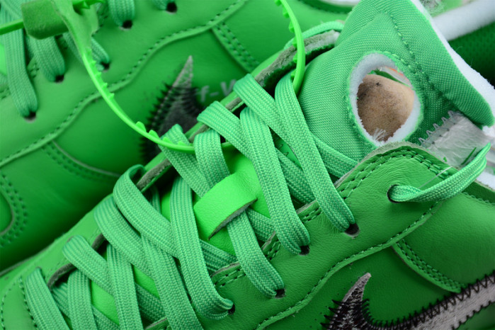 ofw x nike air force 1 low light green spark dx1419-300