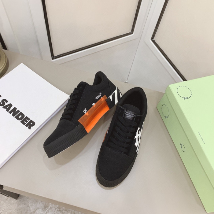 ofw calfskin vulcanized low sneakers