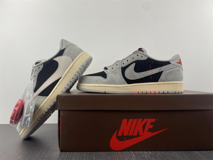 travis scott x air jordan 1 low og grey black dm7866-010