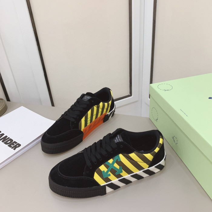 ofw calfskin vulcanized low sneakers