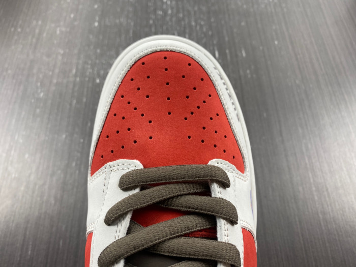 nike sb dunk low suziki brown red grey re500-666