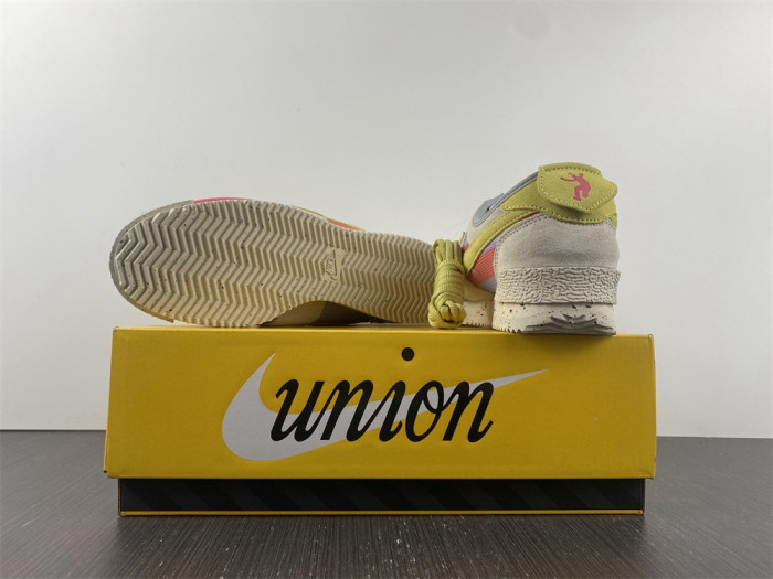 union x nike cortez yellow purple red dr1413-100