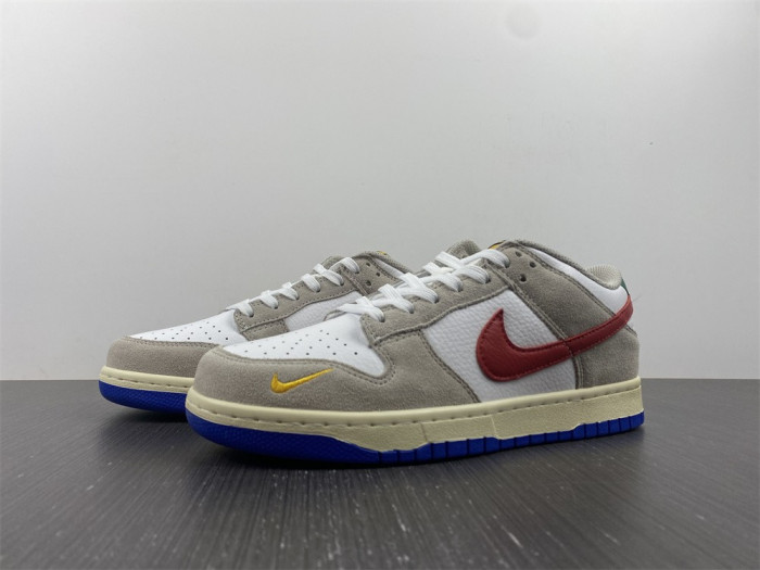 nike dunks low retro prm grey white blue  dx6037-781