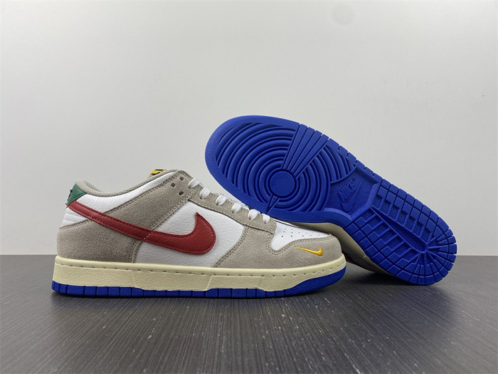 nike dunks low retro prm grey white blue  dx6037-781