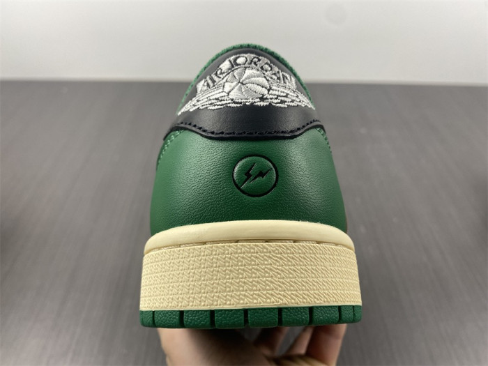 fragment design x travis scott x air jordan 1 retro low green black white dm7866-128