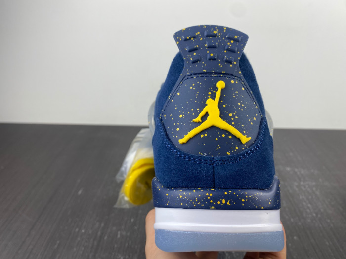 air jordan 4 retro ''michigan wolverines'' pe aj4 1036660
